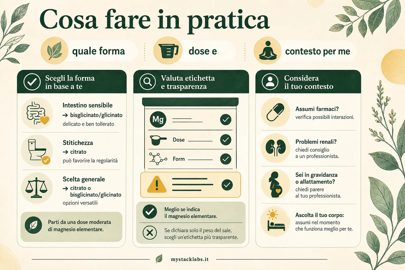 Cosa fare in pratica
